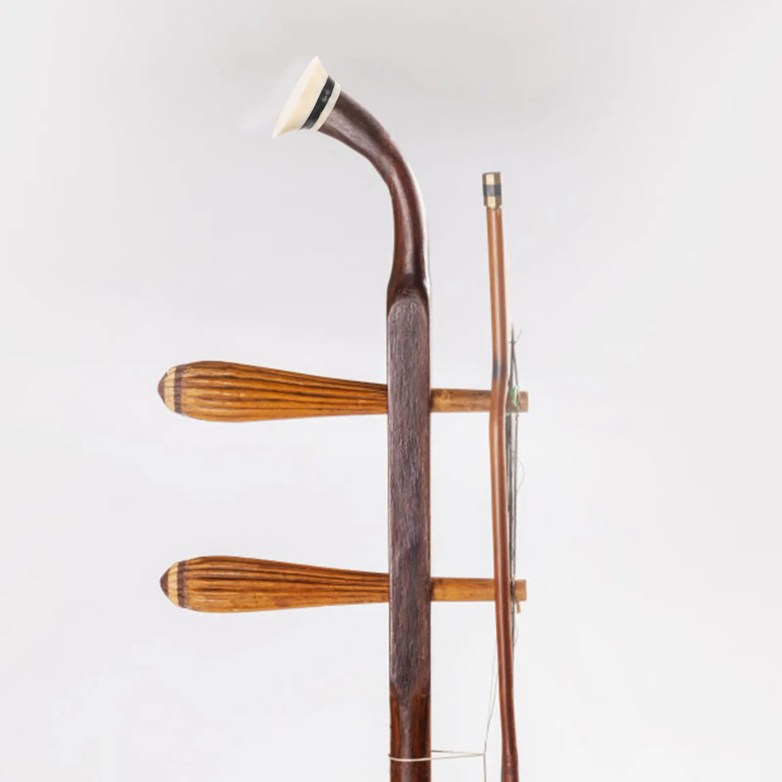 

4 Pcs Erhu Pole Heads Bone Meal Durable Replacement Musical Instrument Fittings Comfortable Design Chinese Erhu