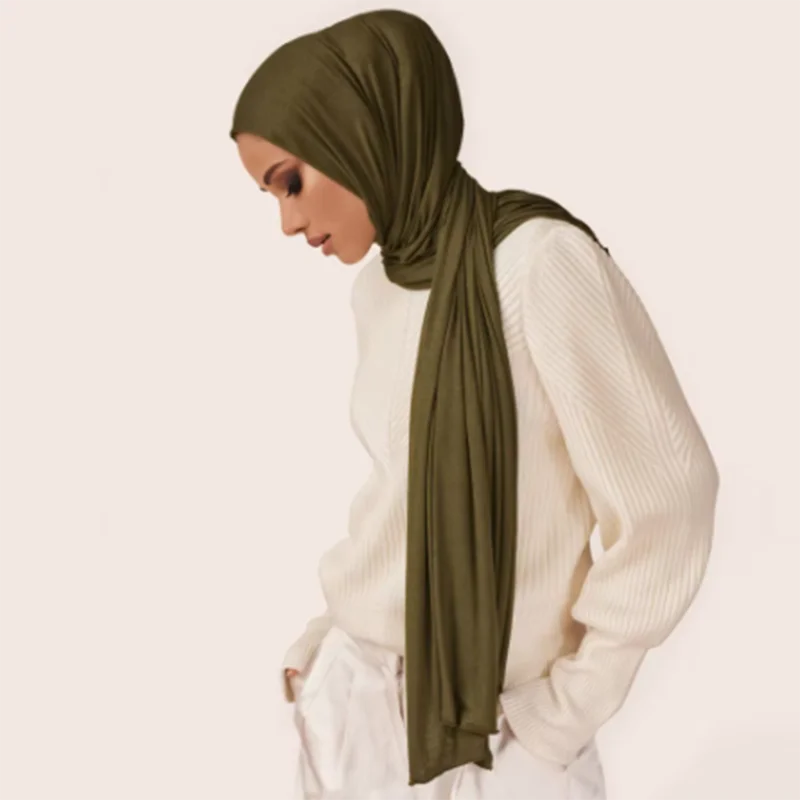 Luxo muçulmano hijab turbante modal femme camisa de algodão turbante lenço envoltório para mulheres cor lisa alta qualidade hijab foulard