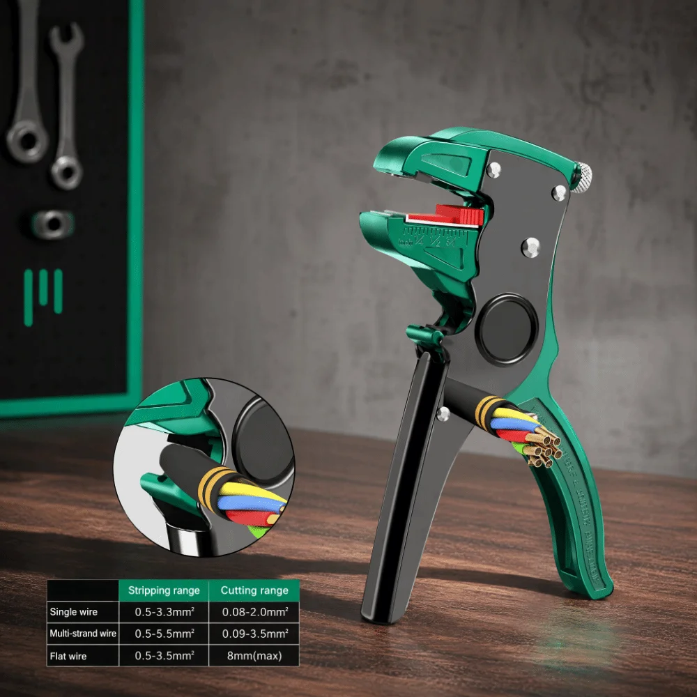 Multifunctional Automatic Wire Stripper 2 in 1 Strip Tool Duckbill Wire Stripper Cutting Nippers Length Adjustable