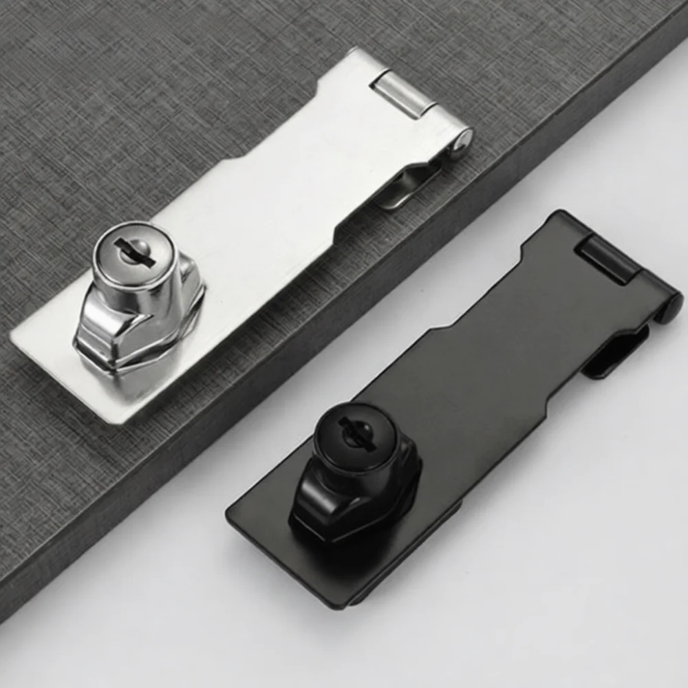 Furniture Hardware Fasteners - Durable Security Hasp With Keys Stainless
