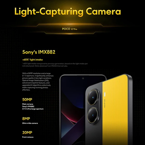 Смартфон Poco X7 Pro 8/256ГБ, 12/256ГБ, 12/512ГБ - глобальная версия — фото товара
