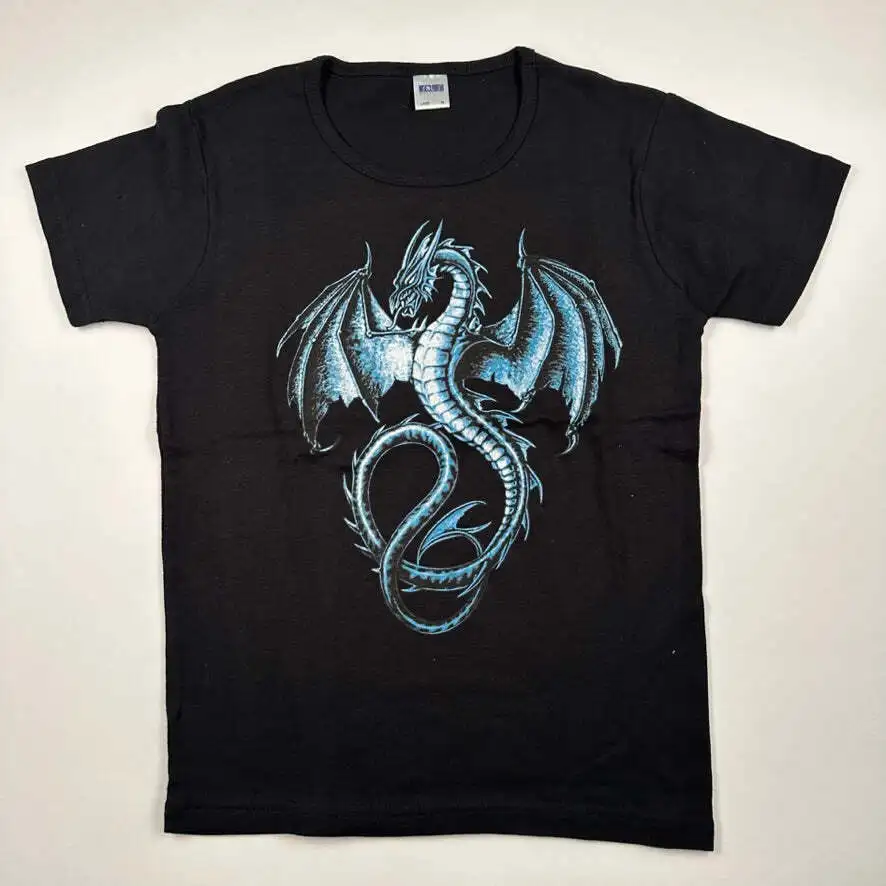 Vintage 2000S Dragon Womens T Shirt Medium