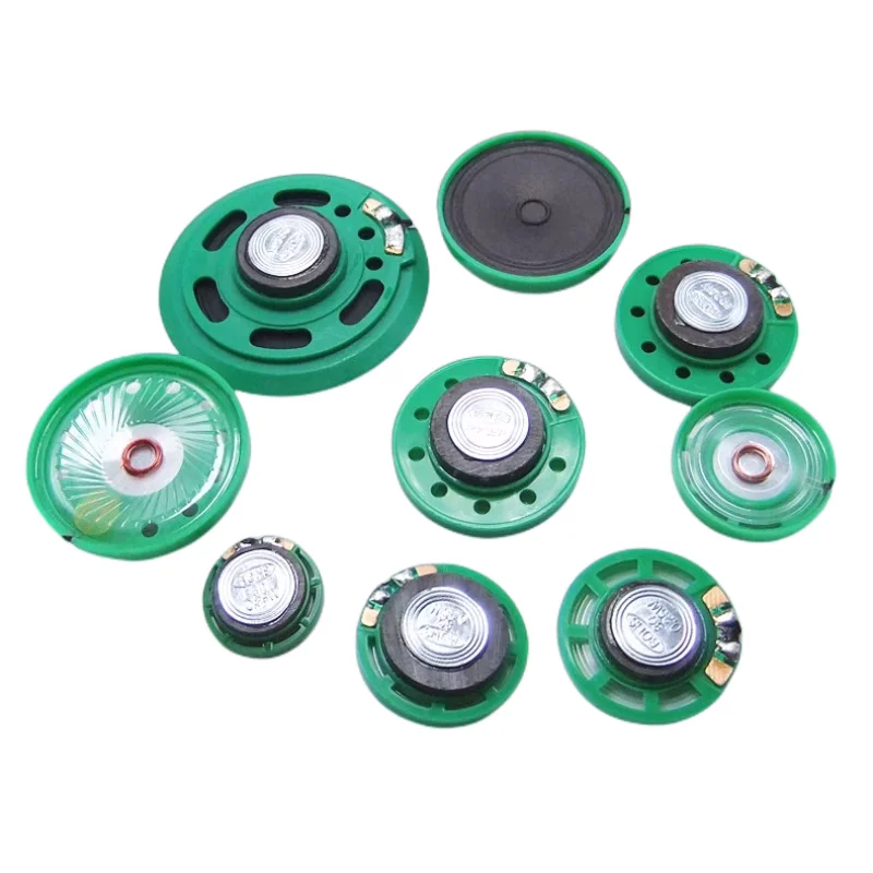 5PCS 8 Ohm 0.25W 0.5W Horn Loudspeaker 8R 21mm 23mm 27mm 29mm 36mm 40mm 50mm 57mm Diameter Loud Speaker