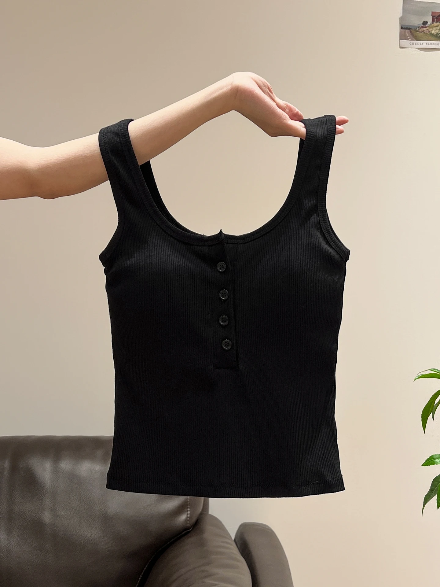 Débardeur coupe cintrée pour femme, gilet Svel avec coussinet de poitrine, dissimule la poitrine latérale pour un usage quotidien, coréen, automne hiver