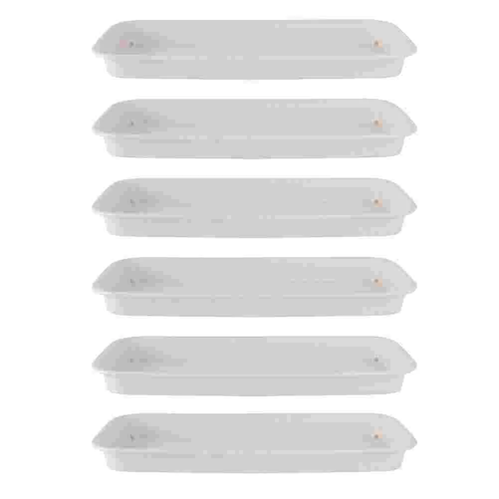 

6 Pcs Water Tray Flower Pot Saucer Bottom Pallet Tea Can Container Holder Plants Accessories Planter