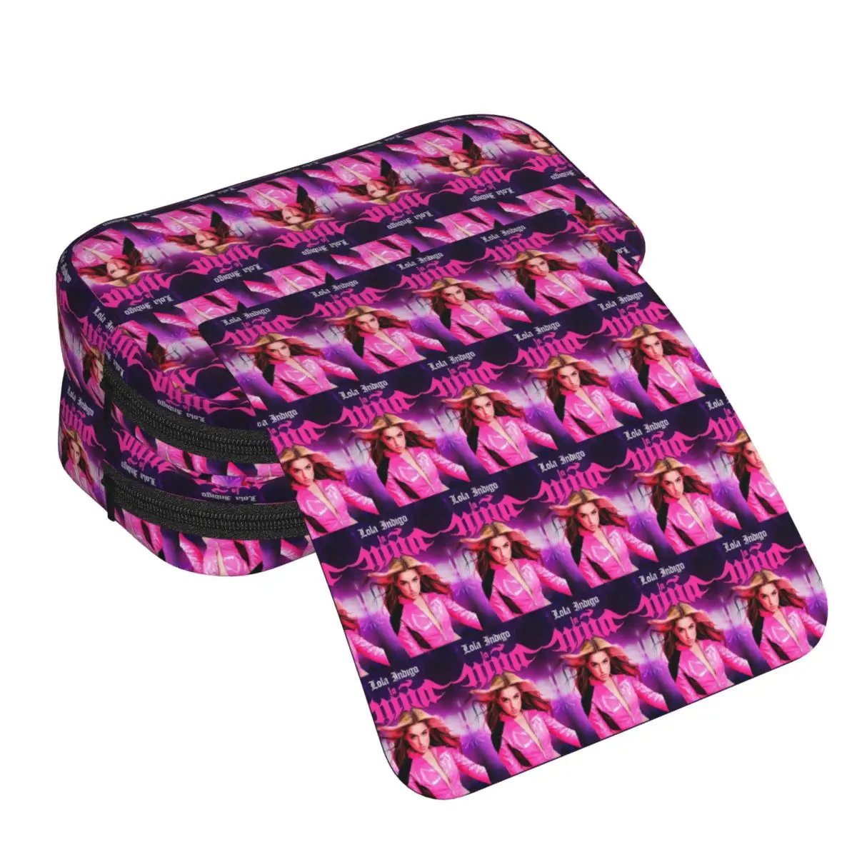 Estuche para lápices Lola Indigo en español para niños y niñas, regalos, caja para bolígrafos, bolsa para lápices, suministros de papelería, bolsa para guardar bolígrafos