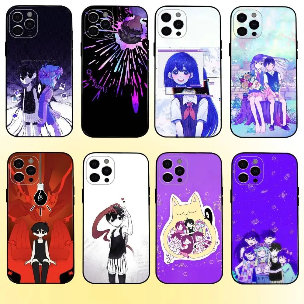 

Game O-Omori C-Cartoon Phone Case For iPhone17,16,15,14,13,12,11 Plus,Pro Max Soft Black Cover