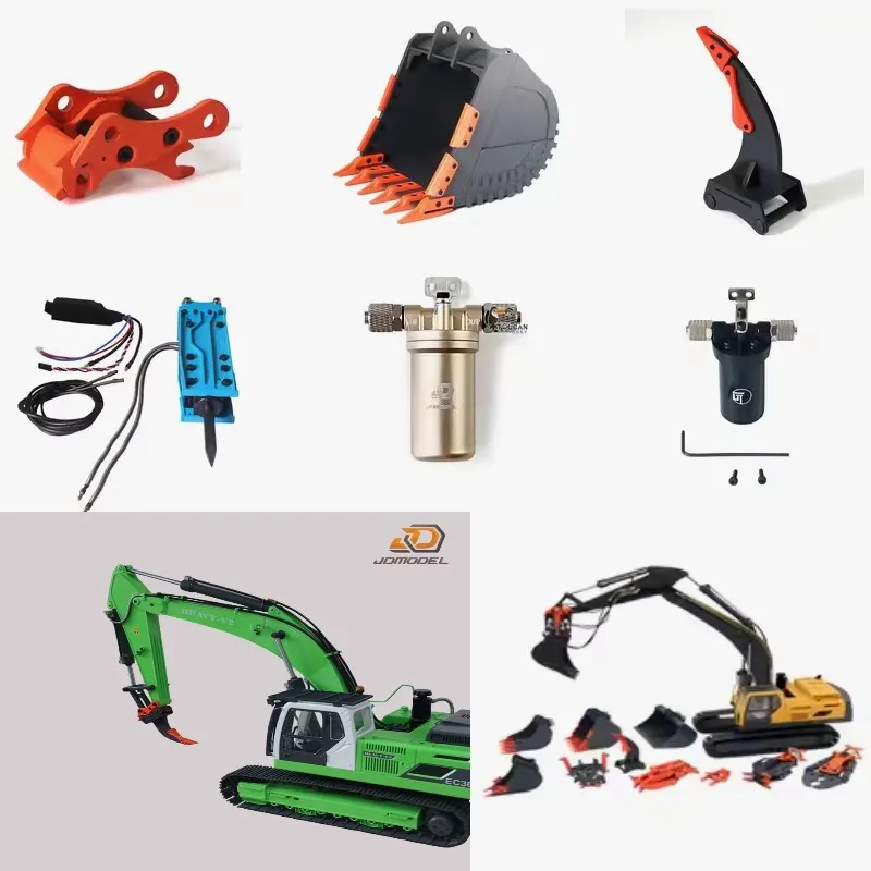 

Metal Bucket Ripper Upgrade Parts for JDM V2 1/14 Hydraulic RC Excavator 360L Assembled DIY Model TH19672-SMT8