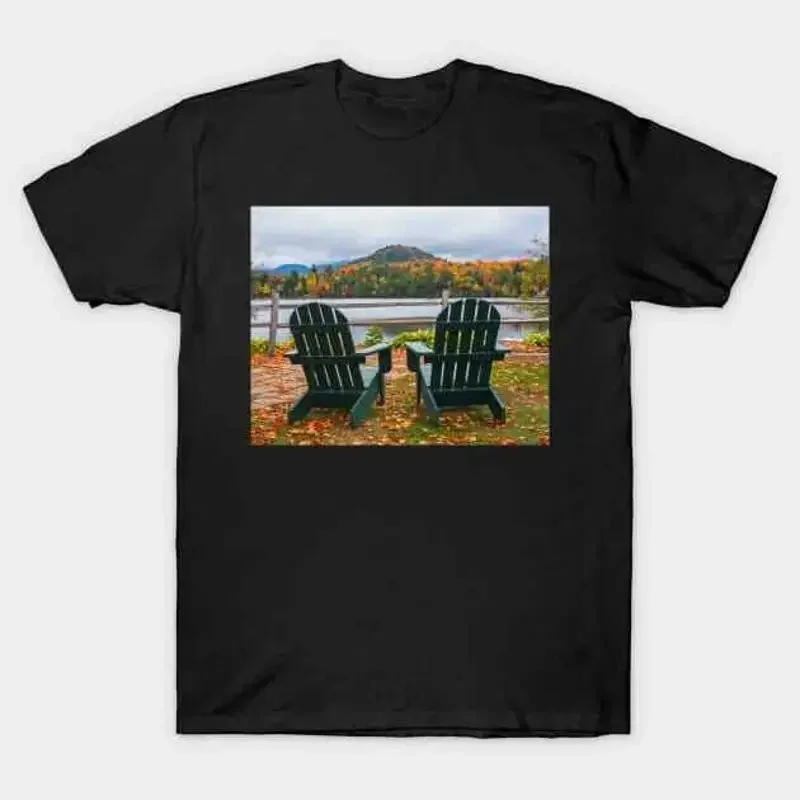 Adirondack Chairs in the Adirondacks Mirror Lake Placid NY New York T Shir shirt