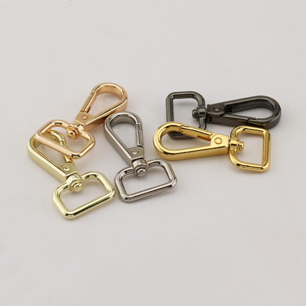 

50/100/200pcs Metal Bags Strap Buckles Lobster Clasp Collar Carabiner Snap Hook DIY KeyChain Bag Part Accessories 19mm