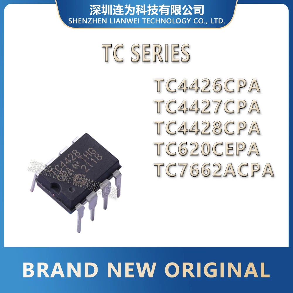 

TC4426CPA TC4427CPA TC4428CPA TC620CEPA TC7662ACPA TC4426 TC4427 TC4428 TC620 TC7662 TC IC Chip DIP-8