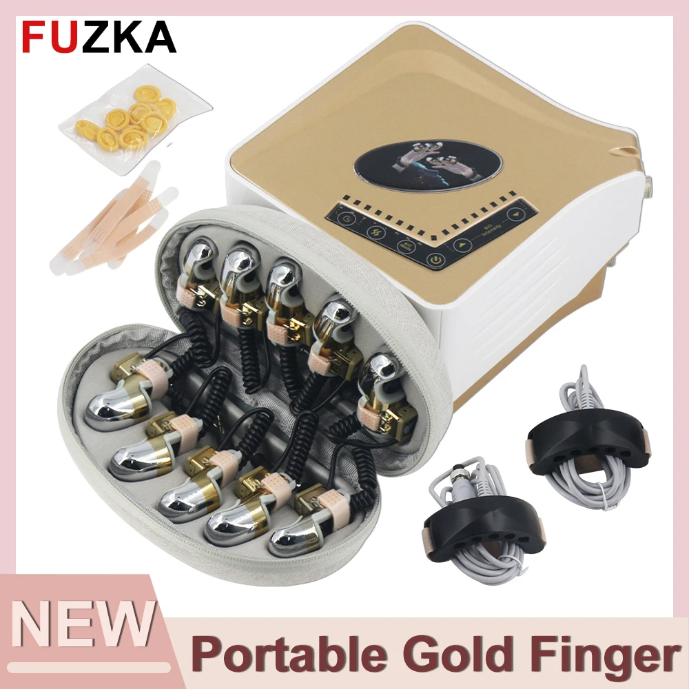 2024 Microcurrent Golden Finger Face Lifting Body Massager For RF EMS Beauty Machine Radio Frequency Gravitational Diamond Finge