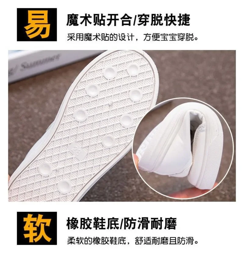 Gabby Dollhouses Sepatu Kets Putih Bersol Lembut Sepatu Kasual Pelajar Kucing Anime Lucu Sepatu Olahraga Fashion Lari Anak Perempuan Hadiah Ulang Tahun