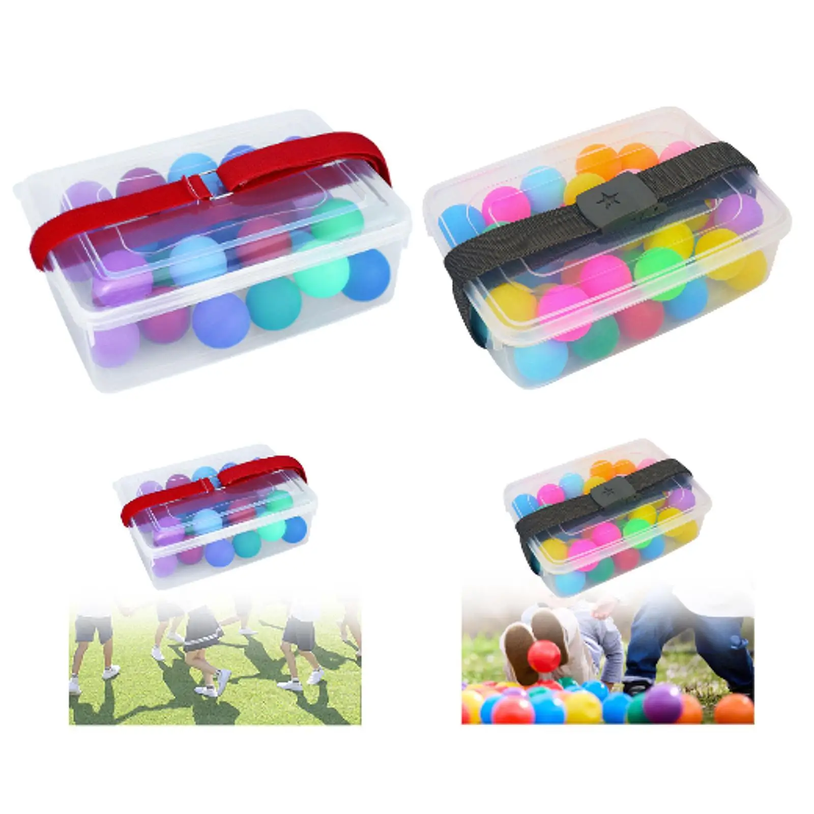 لعبة تهز كرات التأرجح مع حزام الخصر، لعبة أرضية مع 30 كرة لعبة عائلية ممتعة للأطفال على الشاطئ والكبار في عطلة الصيف