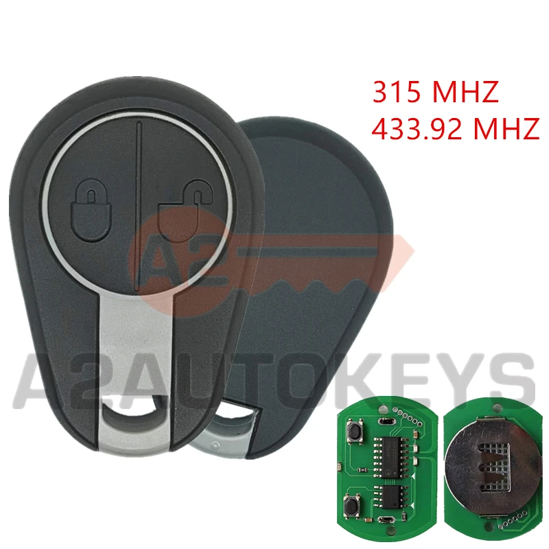 

A2AUTOKEYS For Volvo Evro 5 VNL VNM FM FH VN FL Euro 5 Truck 315/433.92 MHZ 2 Buttons Replacement Car Smart Key