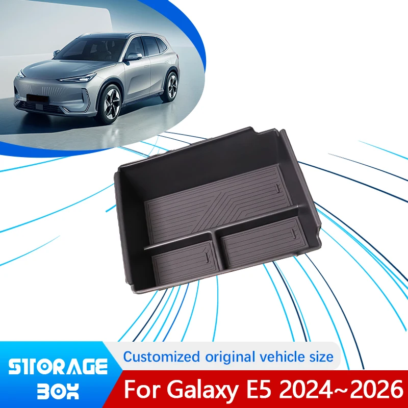 

For Geely Galaxy E5 EX5 Proton eMas 7 2024 2025 2026 Auto Central Console Armrest Car Storage Box Holder Interior Car Accessorie