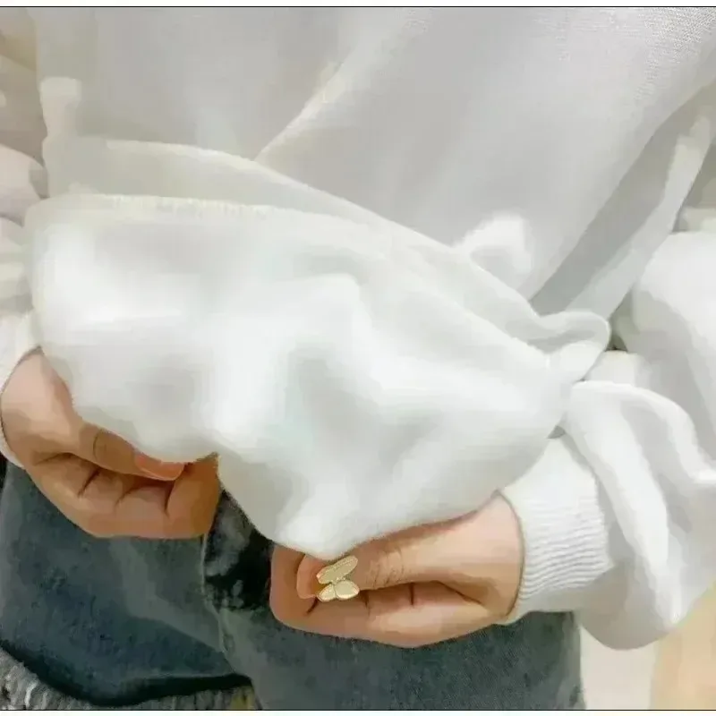 Hoodie Wanita Disneyland Cinderella Musim Gugur/Dingin Pakaian Jalanan Fashion Kasual Pria dan Wanita Baru