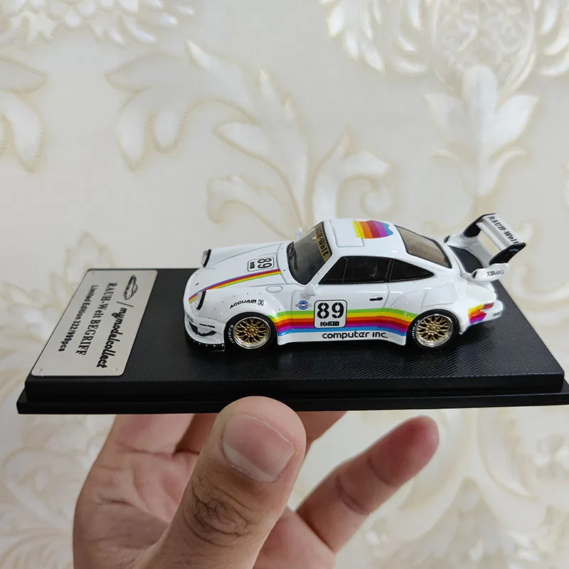 Diecast 1/64 Scale MC 993 RWB 930 REWB 89# Alloy Car Model Metal Die-Cast Toy Vehicle for Collection Souvenir Gift Display