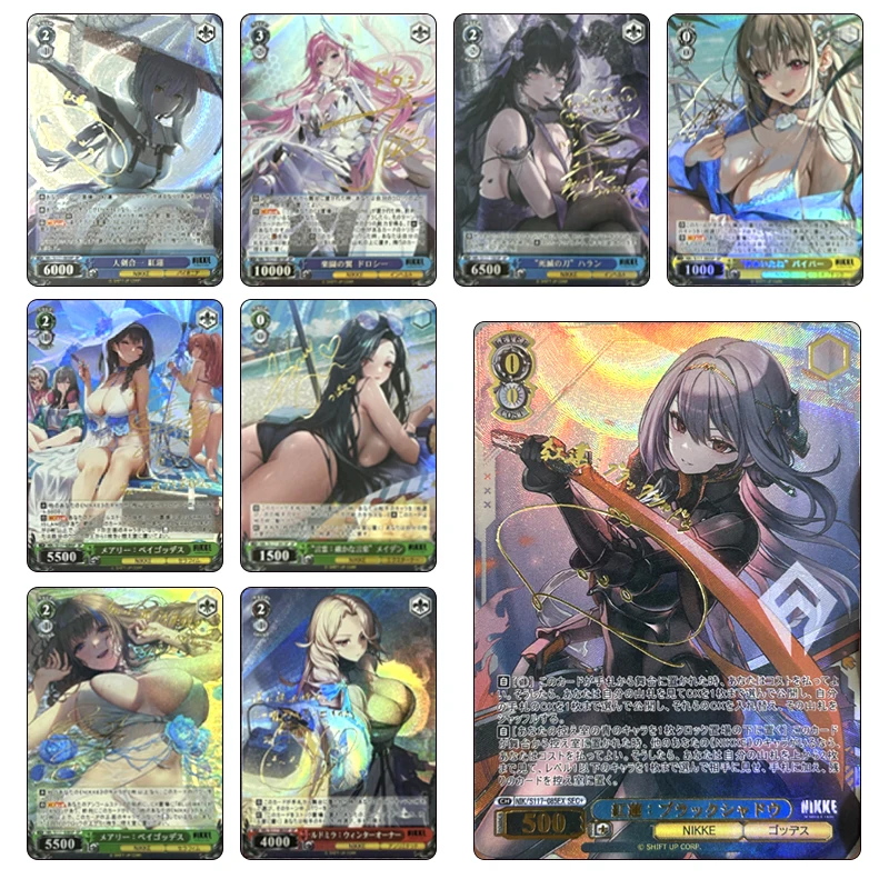 

NIKKE The Goddess of Victory Bronzing signature card Alice Anime characters Game collection card Board game toy Christmas gift