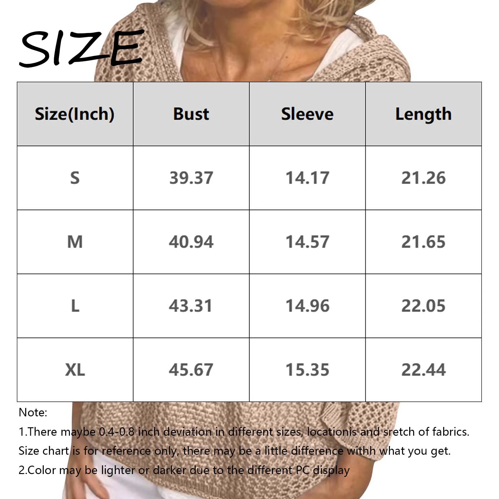 سترة نسائية أنيقة على الطراز الكوري فضفاضة مجوفة سترة سموك عصرية بأكمام طويلة كاجوال بلون سادة مع قلنسوة #6