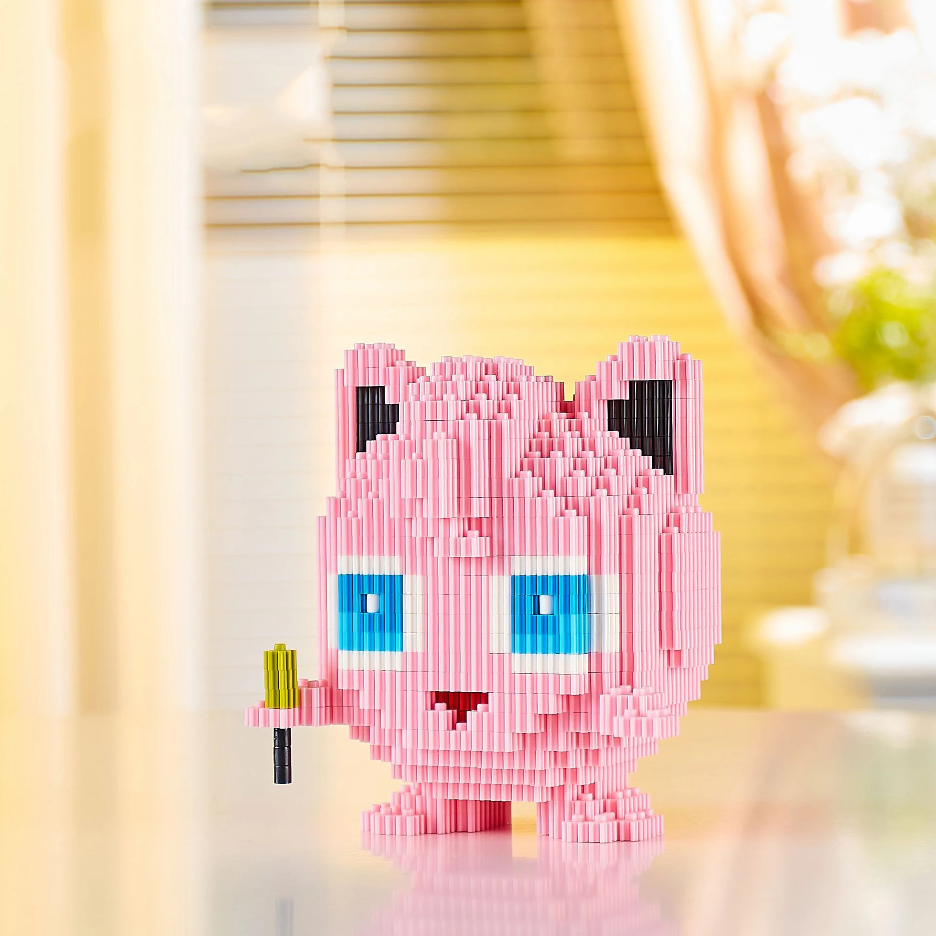 Pokemon blocos de construção mágicos bulbasaur charmander jigglypuff squirtle conexão tijolos figuras brinquedos para presente aniversário