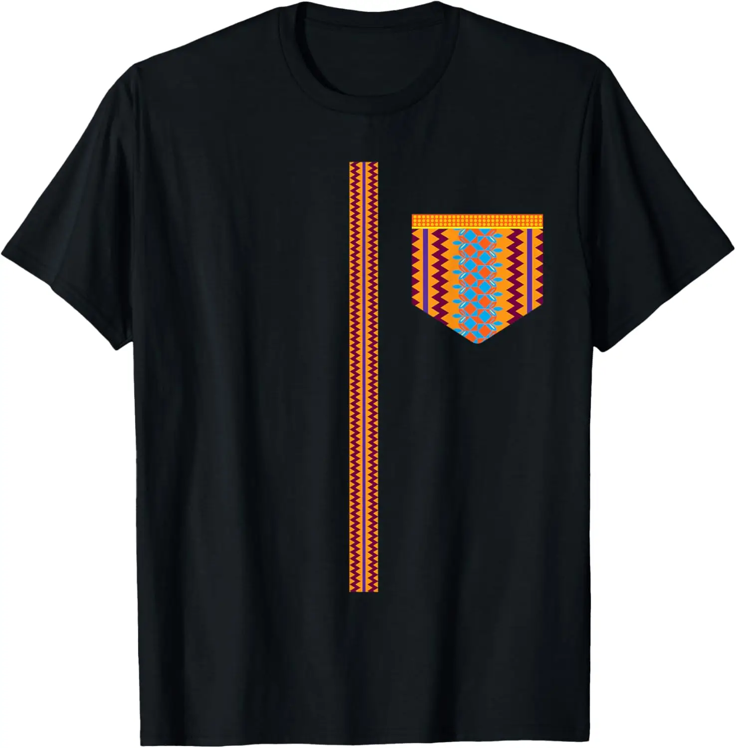 African Dashiki Print Kente Black History Month Afro Pride T-Shirt