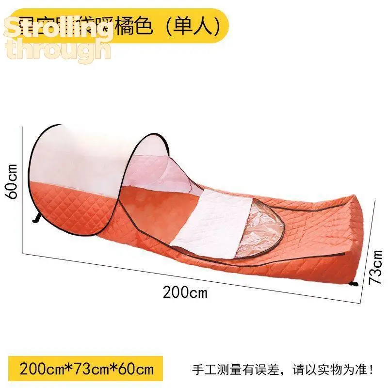 

Fully Enclosed Integrated Winter Mosquito Insect Proof Double Portable Installation on And Off The Bedwarm Tent Sleeping Bag