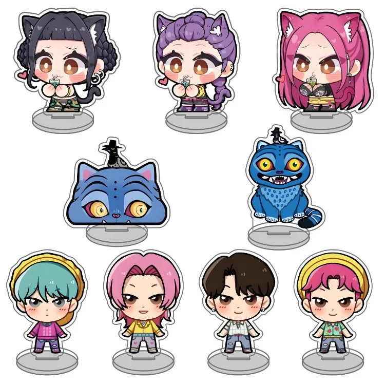 

Magic Hunting Group Anime Peripheral Label Women's Group Acrylic 10CM Label anime Decoration Small Label Student Gift