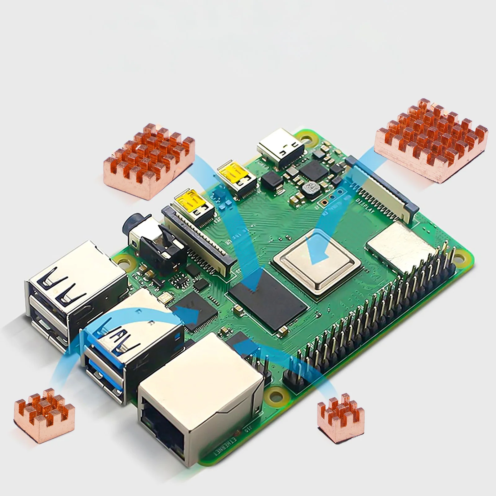 

Улучшите свои впечатления от Raspberry Pi с помощью этого комплекта радиатора из чистой меди для оптимального охлаждения