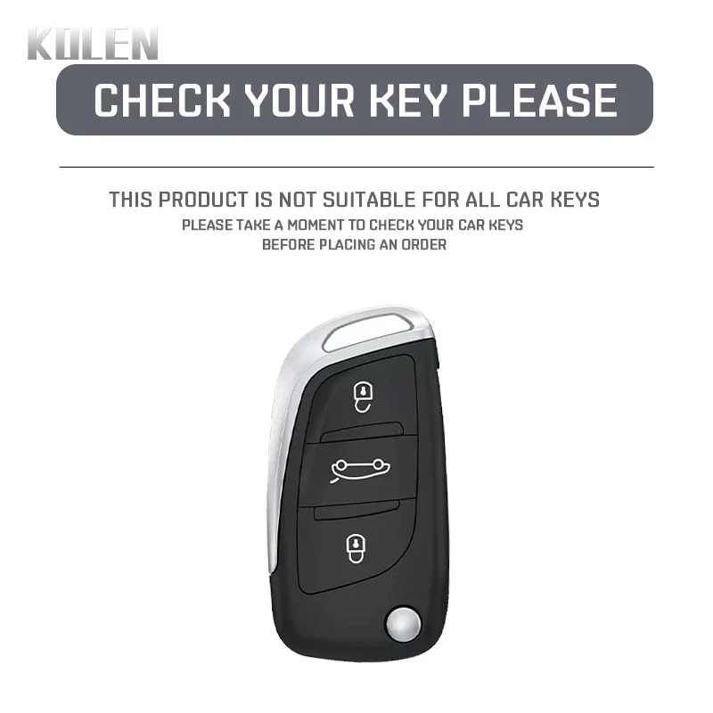 Fashion TPU Car Flip Key Case Cover For Citroen C1 C2 C3 C4 C5 XSARA PICA For Peugeot 306 407 807 DS DS3 DS4 DS5 DS6 Protector