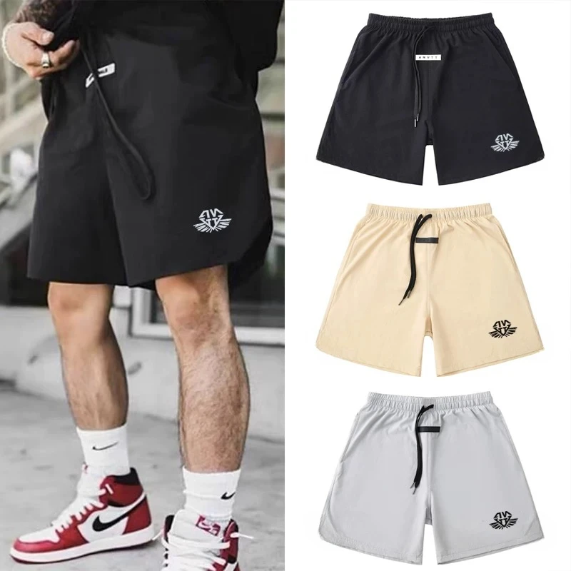 

2025 New Men's Quick-drying Sports Shorts ANVTT American Shorts Comfortable Casual Breathable Trend Sweat-absorbing Shorts