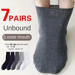 2/5/7Pair Men's Non Binding Diabetes Socks Comfortable Breathable Shoes Suitable for Elderly and Pregnant Men Women for Fat Feet
