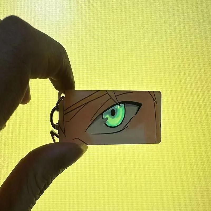 Naruto Illuminated Eye Bar Keychain Pendant Acrylic Naruto Cartoon Bestseller Peripheral Figurine Model Gift Toys