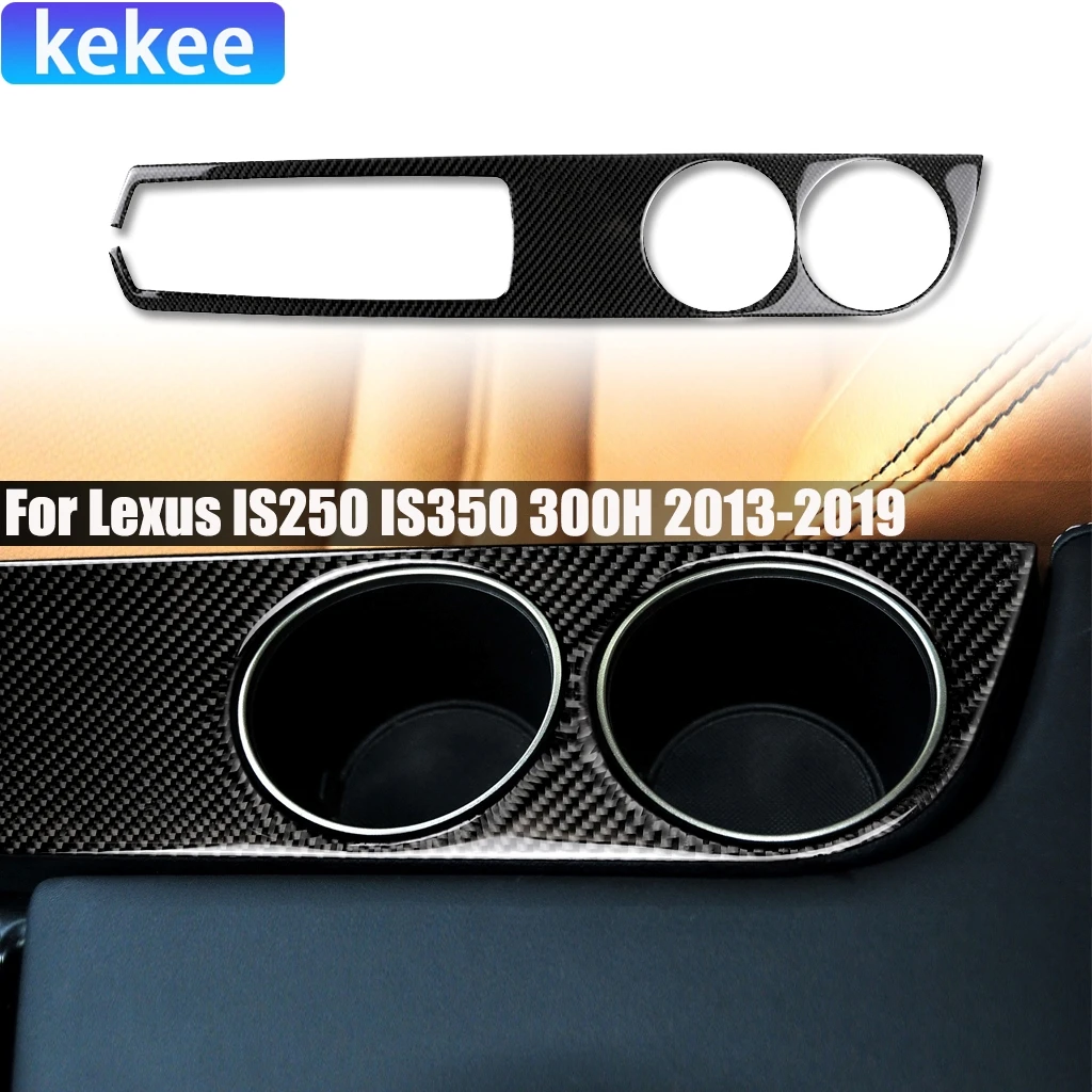 

Автомобильные аксессуары из углеродного волокна, центральный держатель для чашки, модифицированная внутренняя крышка, наклейка, отделка для Lexus IS250 IS350 300H 2013-2020