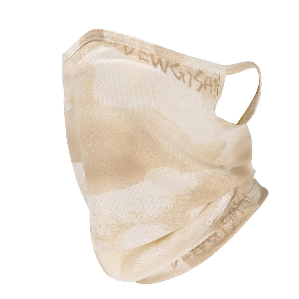 

Ear Hanging Sunshade Veil Face Cover UV Protection Shading Sunscreen Face Mask Breathable Thin Ice Silk Face Mask Fishing