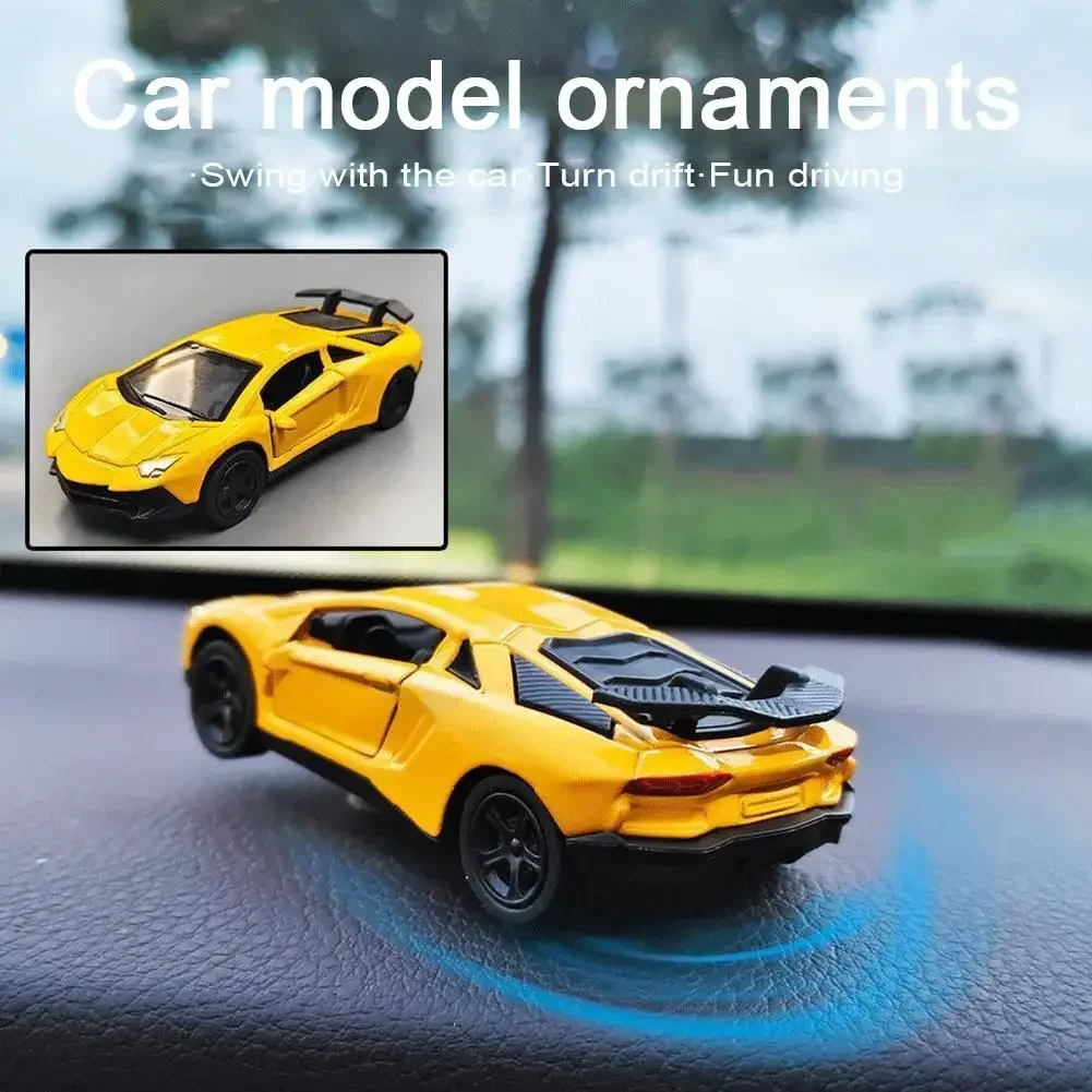 Sports Car Drift Rotating Ornaments Auto Dashboard Turning Racing Model Car Individuality Center Console Decoration Kit