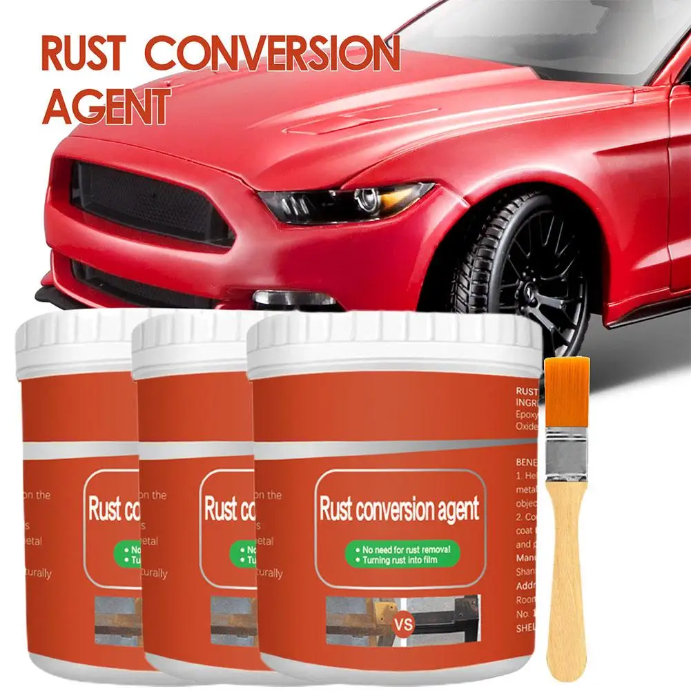 

1/2/3pcs Metal Rust Remover Rust Conversion Agent Multi Purpose Coating Waterproof Car Anti-corrosion Rust Primer Inhibitor U4R6