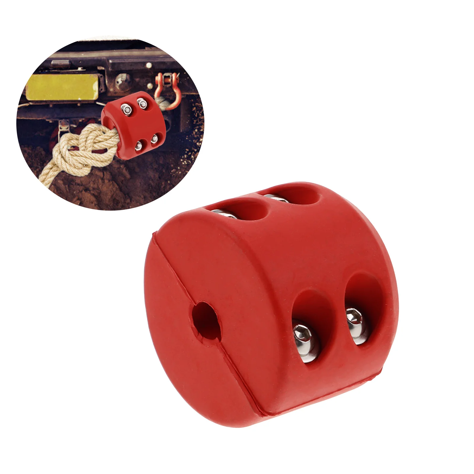 

Winch Cable Hook Stopper Rope Protector Plastic Line Plug Tow Hook Protector Universal Auto Accessories for Car Utv Atv