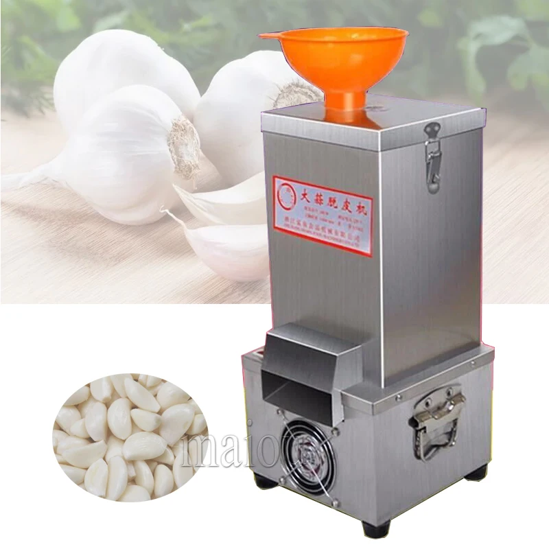 

Small Electric Dry Garlic Peeling Machine 25kg/H Garlic Peeler Peeled Machine Garlic Skin Remover With Separating Garlic Skin