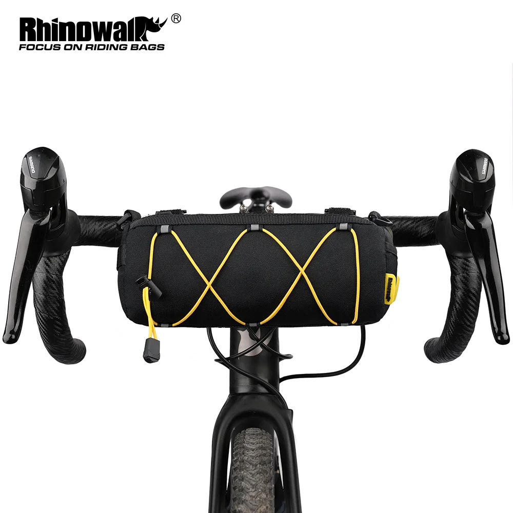 Rhinowalk Bike Front Tube Bag 2.4L Multifunctional Bicycle Handlebar Basket Pack  Frame Pannier Bicycle Accessories Shoulder Bag