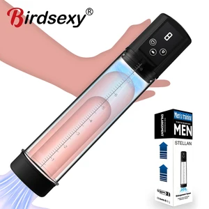 Bomba de pene eléctrico Penis Ampliación Extensión de la bomba Penis Masturbators Masturbators Copa Bomba de polla Juguetes sexuales para hombres para hombres 18+ 8 Mejor bomba de pene pulsante de ventas - №3