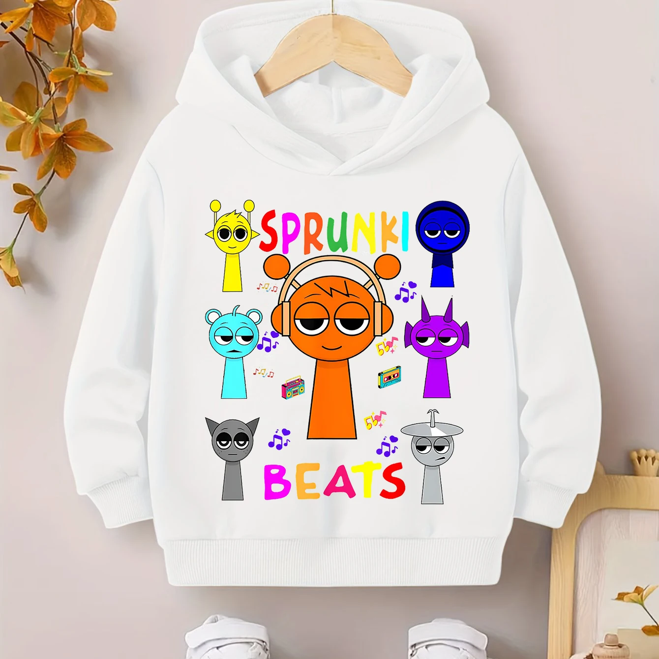 Gioco Sprunki Felpa con cappuccio Bambini Cartoon Vestiti Ragazze Pullover Felpe a maniche lunghe Ragazzi Incredibox Gioco Capispalla Abbigliamento per bambini