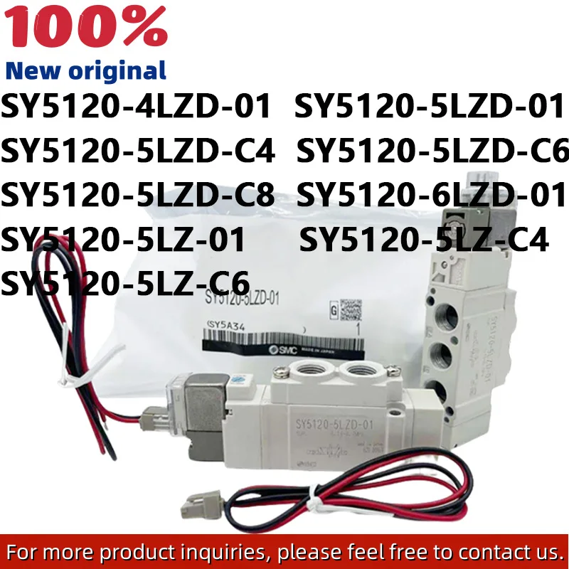 

Новые электромагнитные клапаны серии SY5120: SY5120-4LZD-01, SY5120-5LZD-01/C4/C6/C8,SY5120-6LZD-01,SY5120-5LZ-01 SY5120-5LZ-C4/C6
