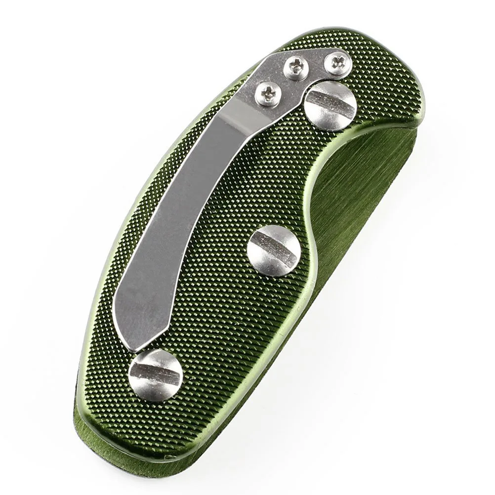 

Aluminum Key Holder Clip Non- Design Hard Light Alloy 74*33*14mm Green Outdoor Everyday