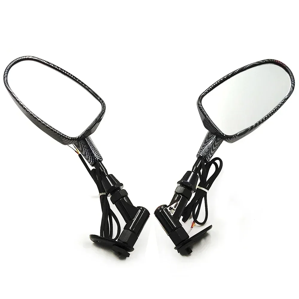

Mini Back View Mirrors for Honda Cbr 600Rr Kawasaki Ninja 636 Zx6R Yamaha YZF R6 Carbon Fiber Style Motorcycle Parts