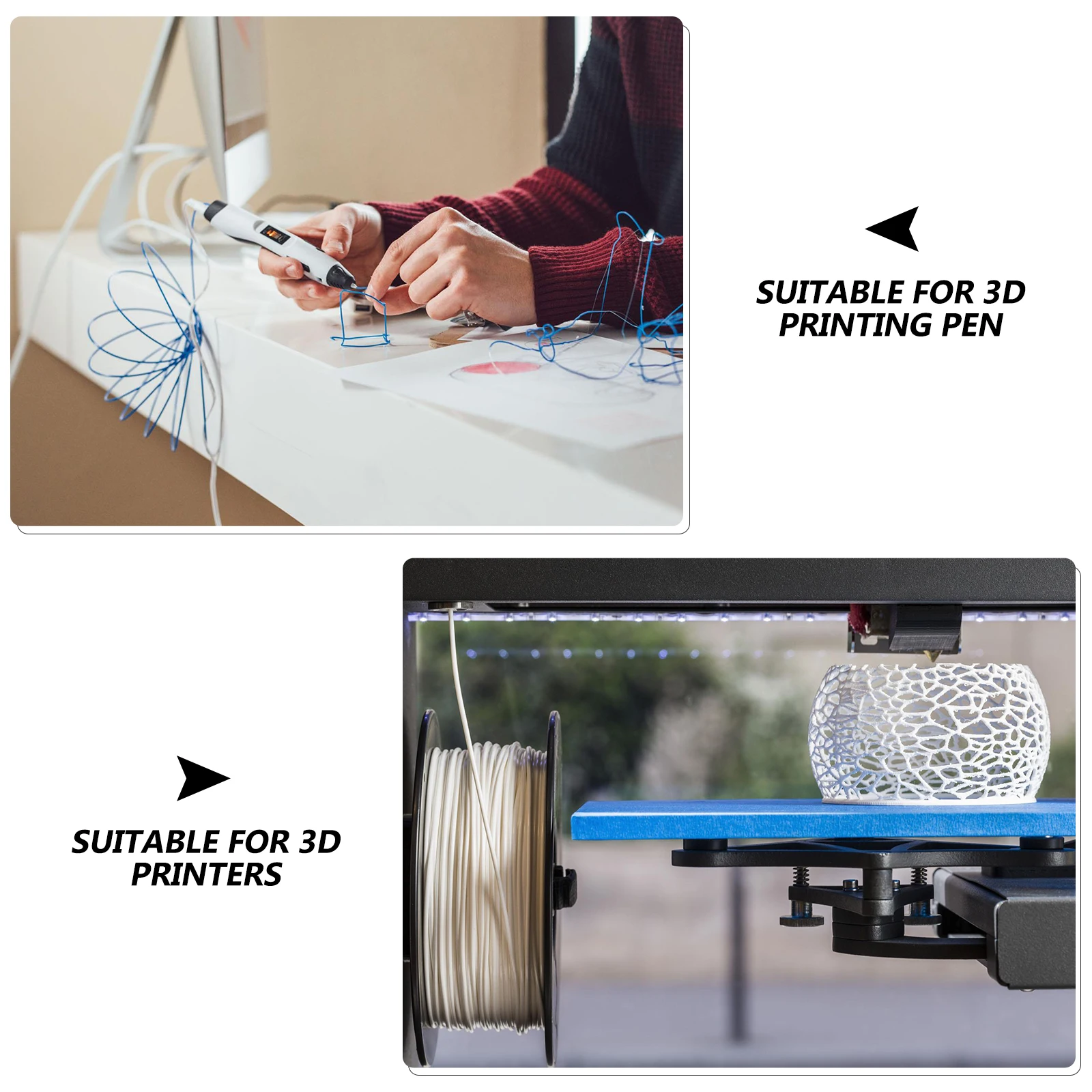 

30pcs 30 Colors 5M Filament For Printing 3D Pen Refills High Hardness Zero Bubbles Smooth Glossy Prints Printing Supplies 3D