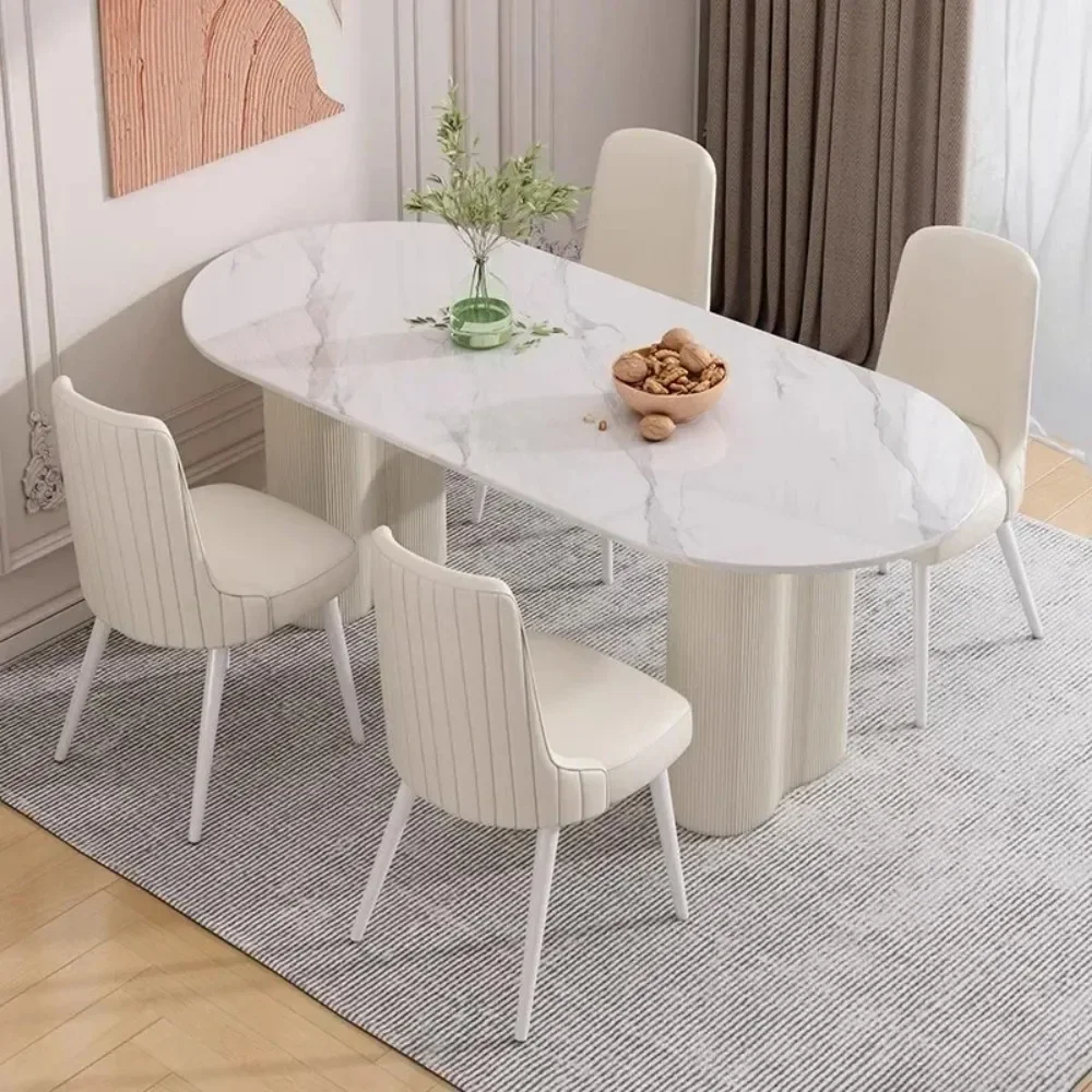 Design Multifunctional Dining Table Nordic Minimalist Living Waterproof Dining Table Relaxing Modern Esstisch Mesa Furniture