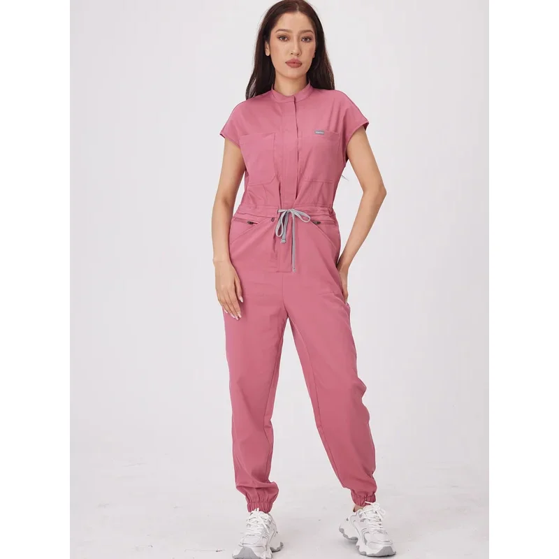 

Wholesale Medical Apparel Scrub Uniform Women Short Sleeved Scrubs Jumpsuit Medical Hospital Clothing Scrub Uniforms with Pocket
