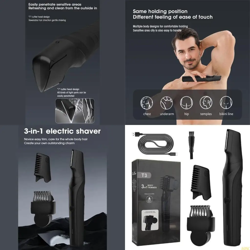 

A0NC Electric Hair Removal Device Gentle Face Epilator For Men Women Rechargeable