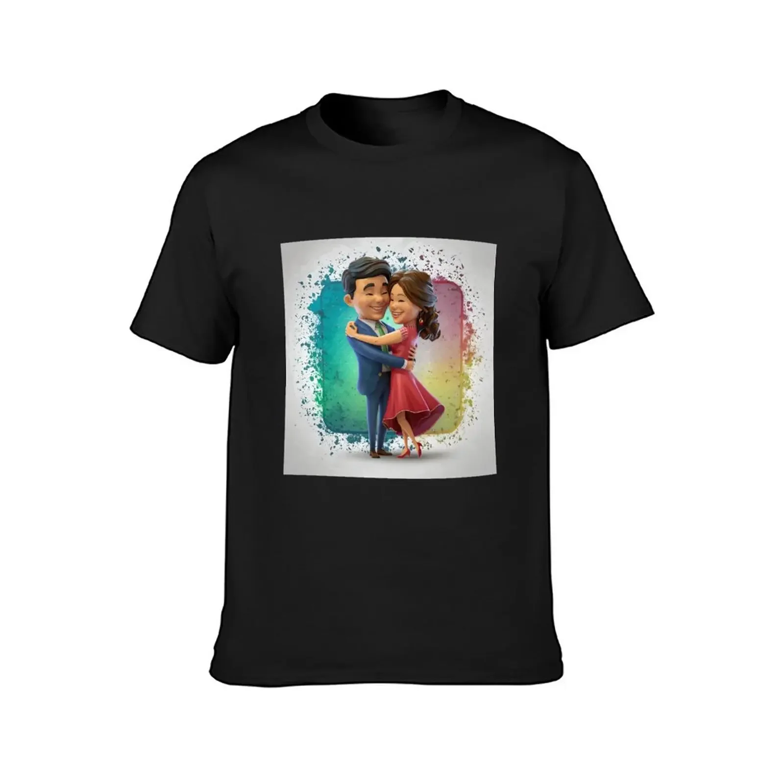 Cute Couple T-Shirt anime clothes man t shirt custom shirt graphic shirts plain t shirts men image 2